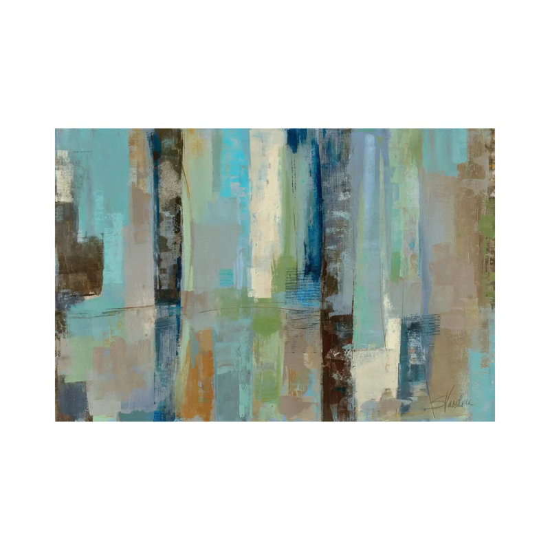 Skylights by Silvia Vassileva - Painting on Canvas, Wrapped Canvas, 20.32 cm H x 30.48 cm W