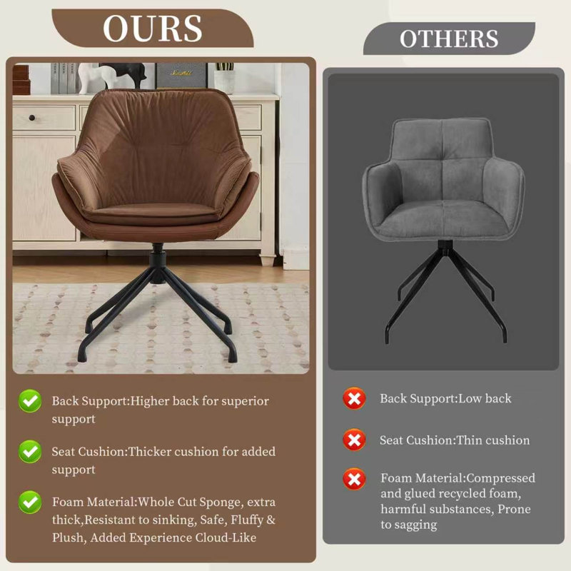 WANKFRNTE Executive Chair, Brown