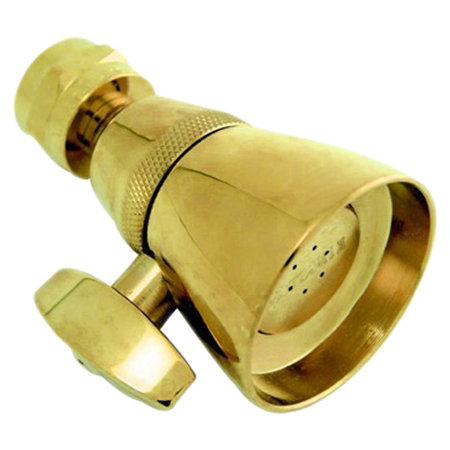 Hot Springs Full Adjustable Shower Head, Polished Brass
