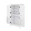 Armoire de rangement élégante sur pied avec 4 portes et tablettes réglables-842638853