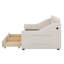 Lit de jour simple rembourré avec accoudoirs de rangement et port USB-93672576