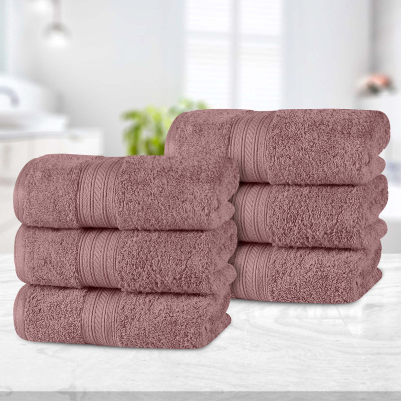 Essuie-mains luxueux en coton doux et très absorbant, Frappé au raisin