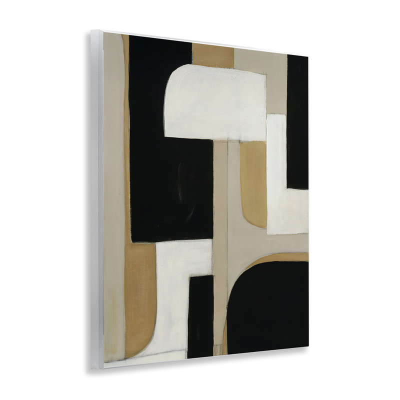 Plaque murale Minimalist Geometrics in Neutrals, design par Kippi Leonard