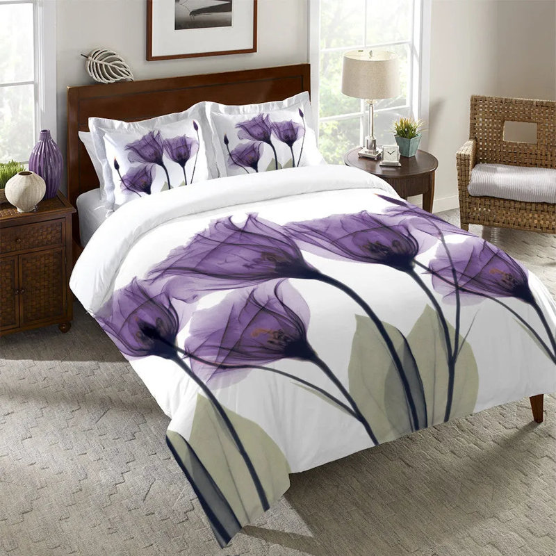 Housse de couette Gentian Hope par Laural Home, Housse de couette pour grand lit