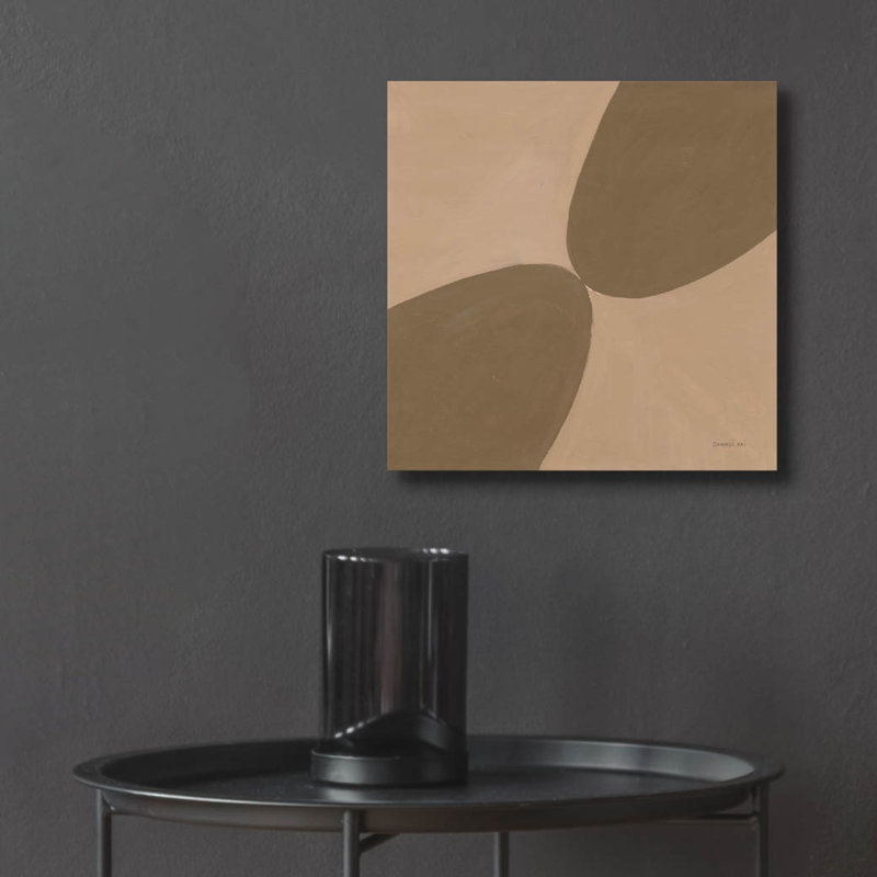 Art mural en verre acrylique «Unity Brown» par Danhui Nai