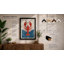 Lobster and Waves Retro - Framed Print-340786617-340786615