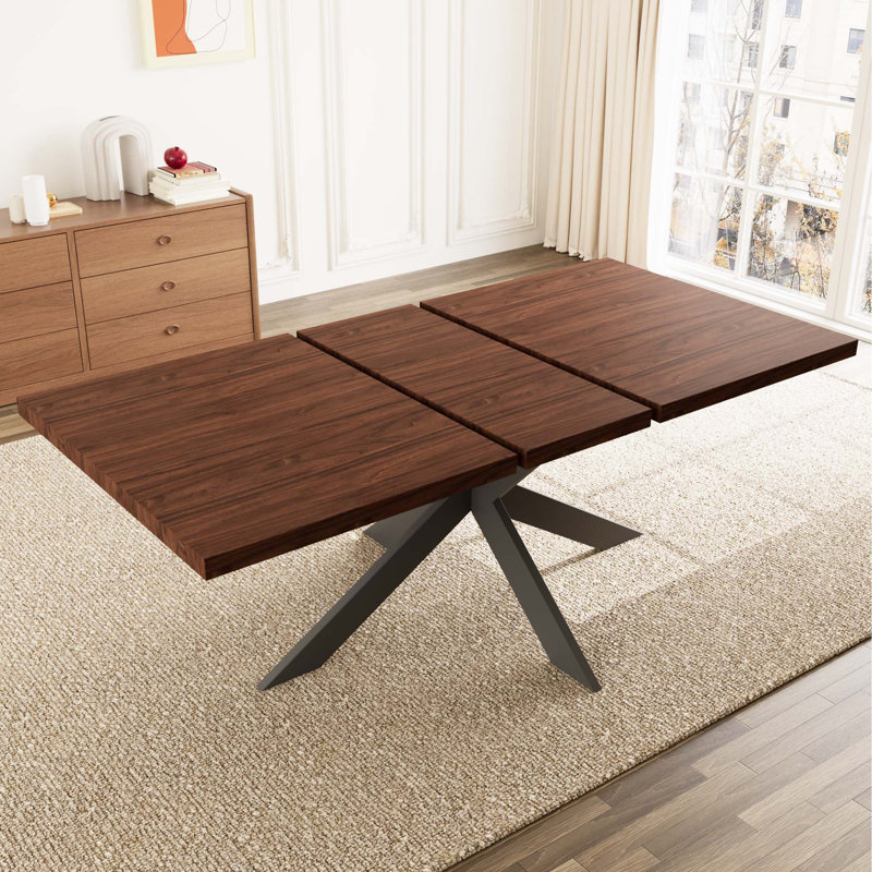 Table de salle à manger Triton, H 30 po x L 51 po x l 33,4 po, Brun