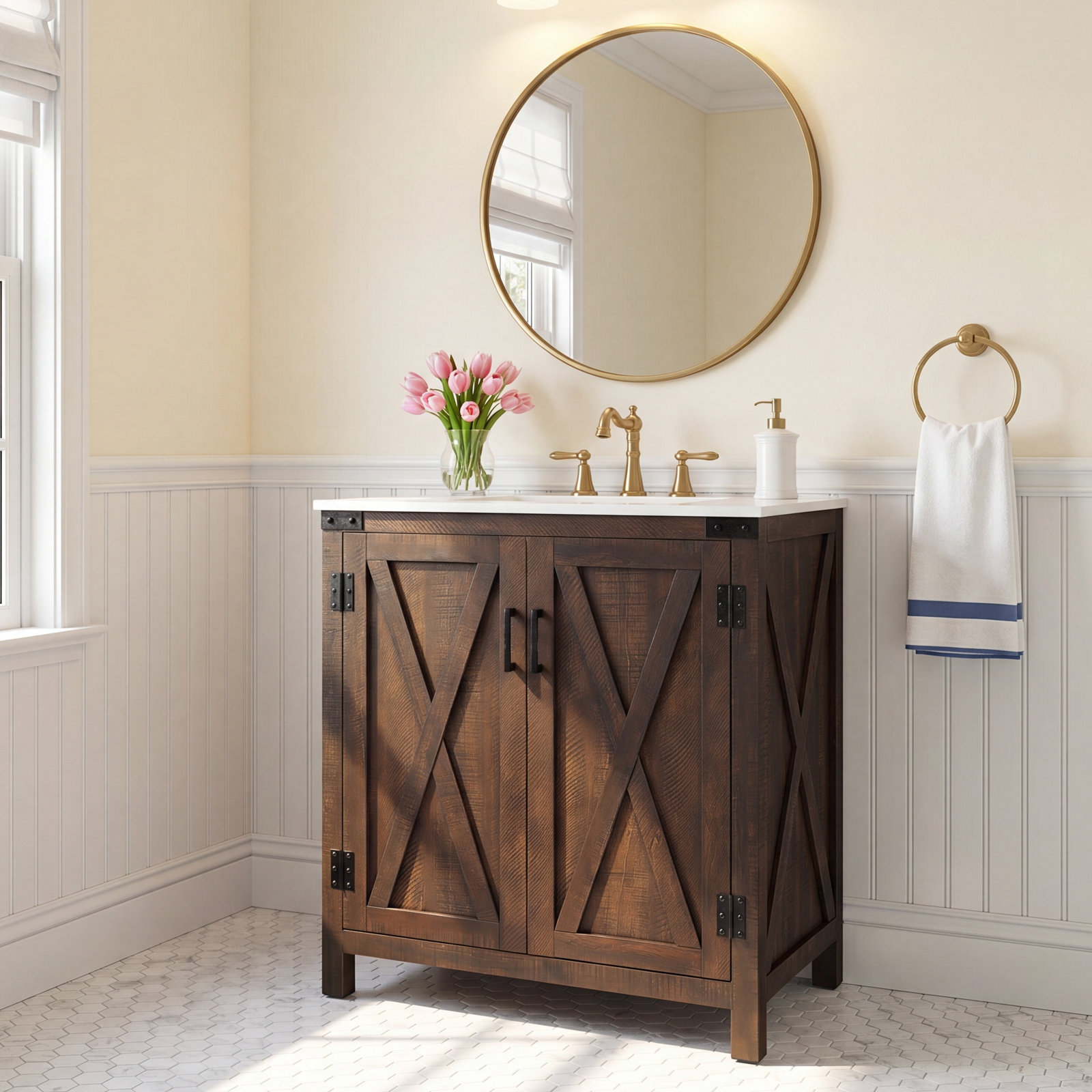 Slayton 30'' Single Bathroom Vanity, Expresso