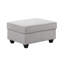 Canapé modulaire en lin et repose-pieds modulaire en L 7 po Leo-1869647497