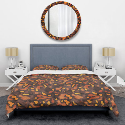 Brown Microfiber 3 Piece Duvet Cover Set