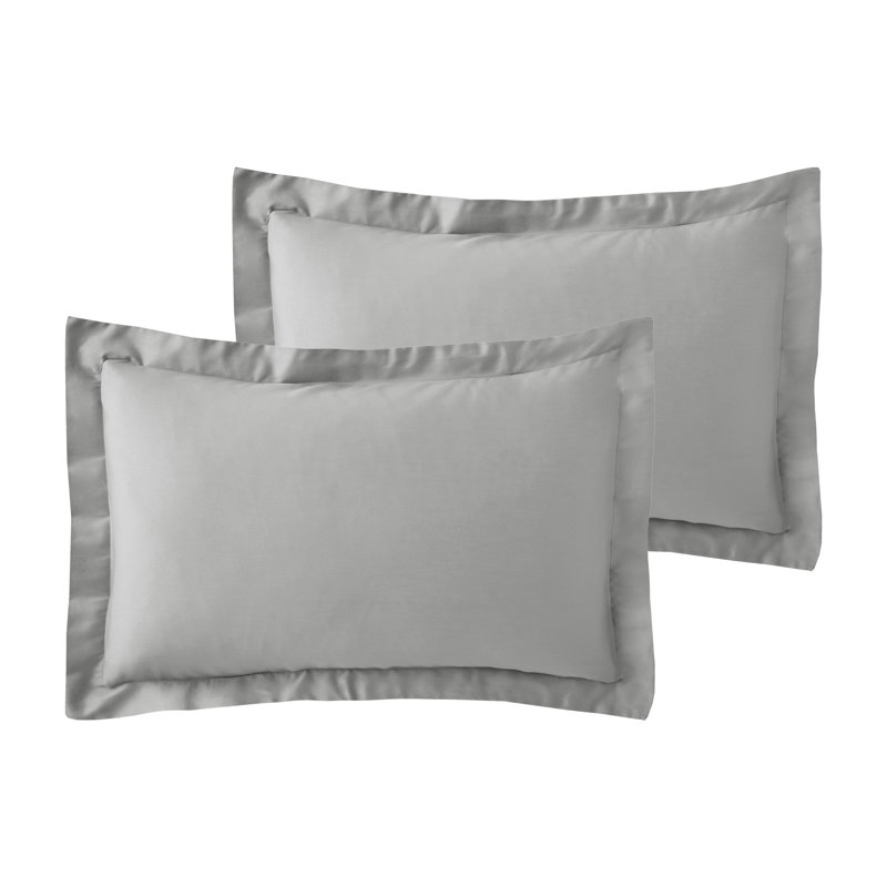 Honey-Mae Satin Pillow Case, Silver Grey
