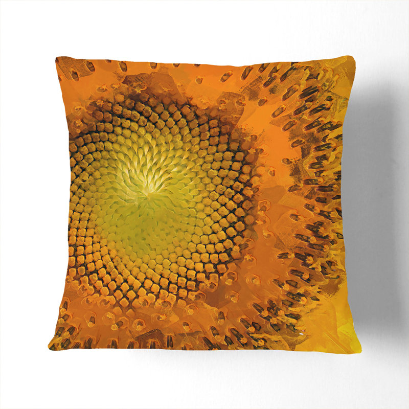 Floral Square Throw Cushion, 40cm H x 40cm W x 15cm D