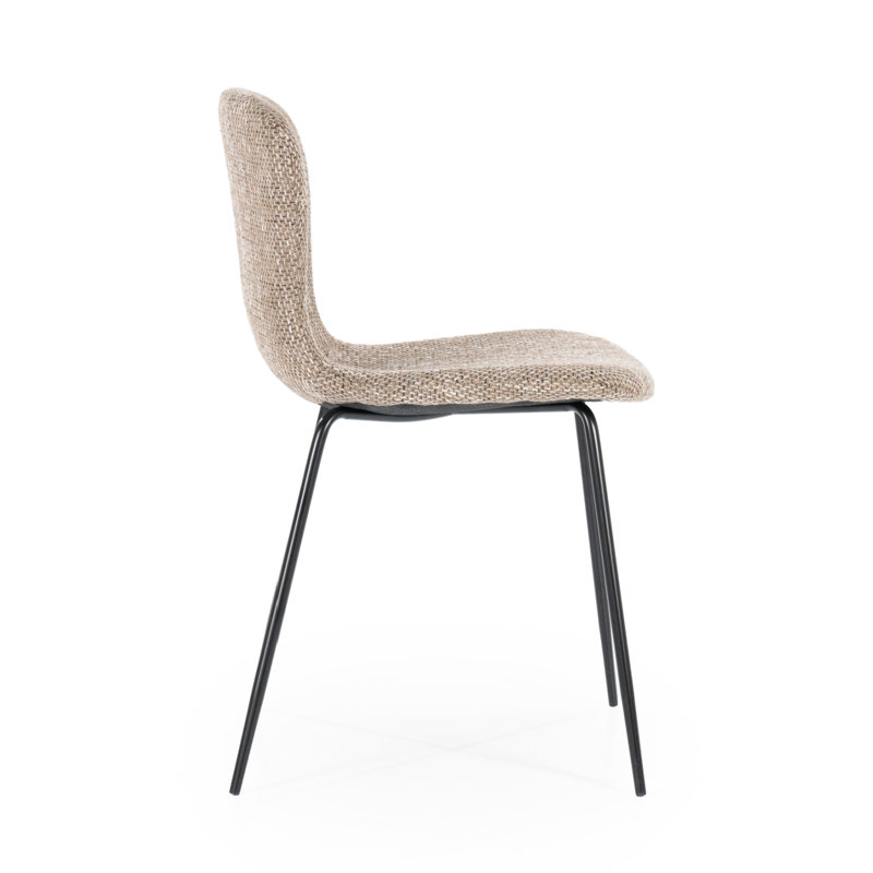 Upholstered Dining Chair, Brown