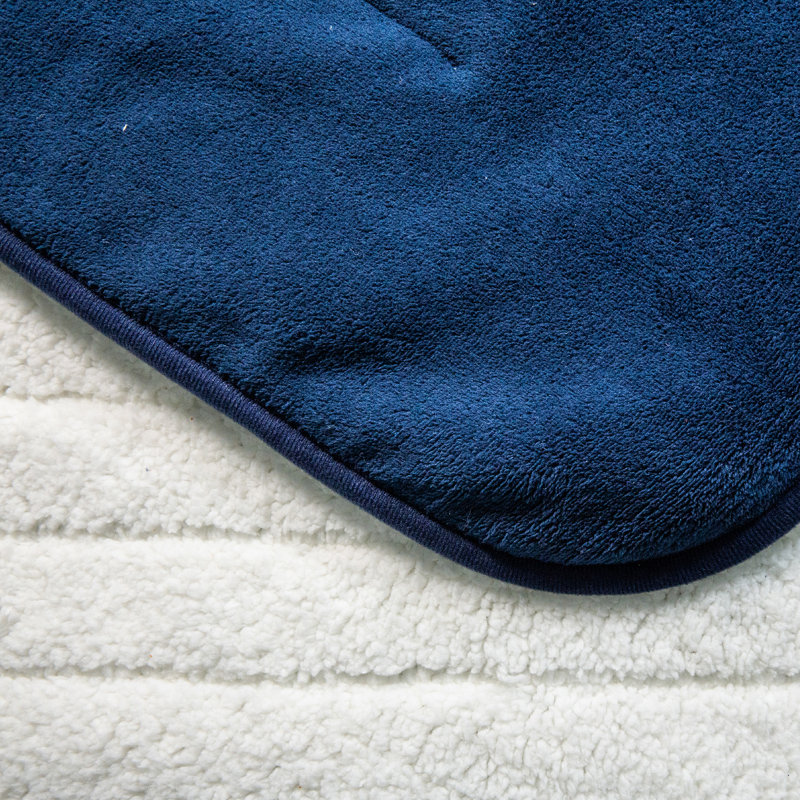 Russell Hobbs Rhht1003 Heated Throw W/sherpa And Microfleece, Blue