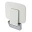 White & Chrome Shower Seat