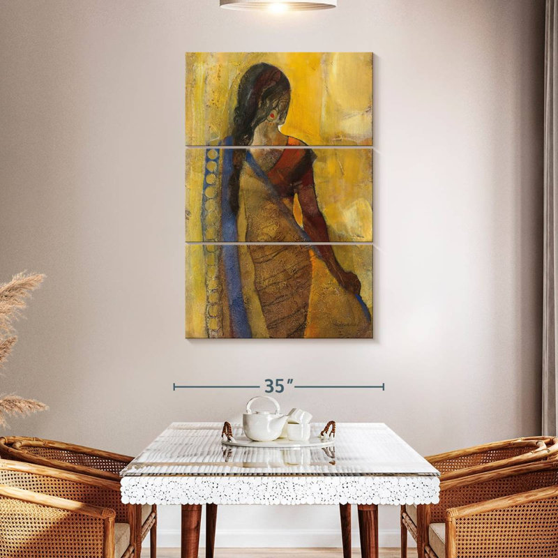 Leisha Egyptian Nefertiti Papyrus, 45" H x 28" W