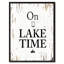 On Lake Time - Reproduction d'art textuel sur toile encadrée-29513981