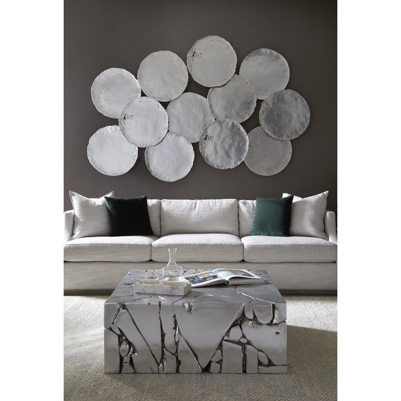 Chunk Square Silver Coffee Table