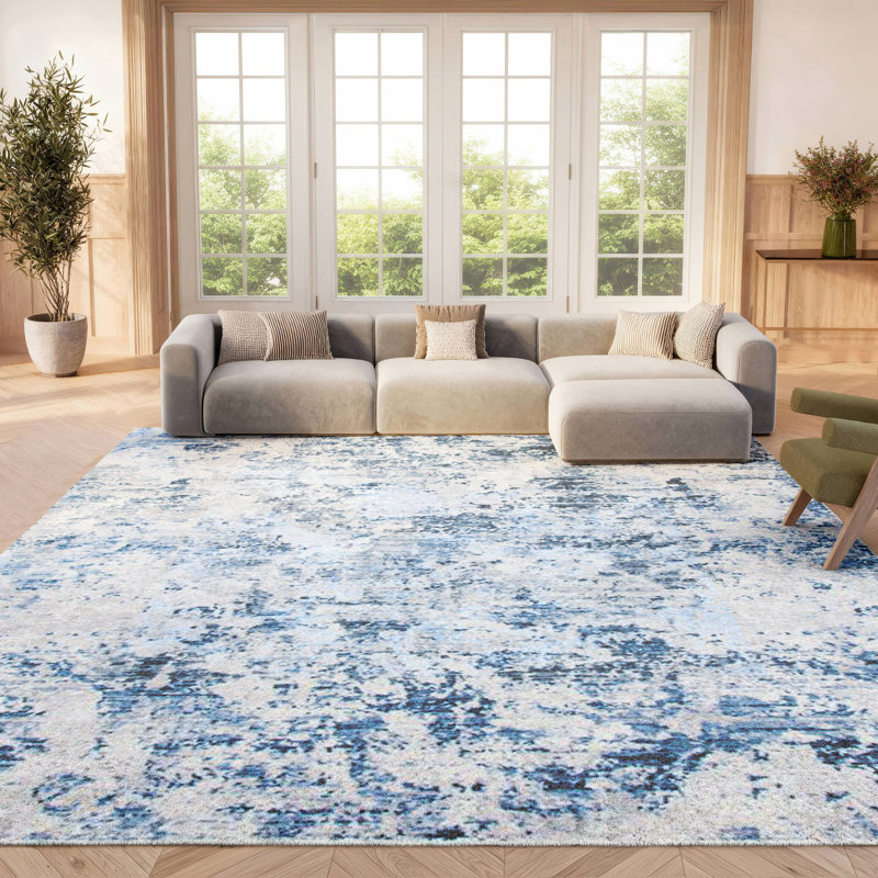 Tapis abstrait Dorcinvil 700 Performance, Rectangle de 12 pi x 18 pi