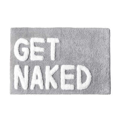 Casanova Slogan Get Naked Bath Mat