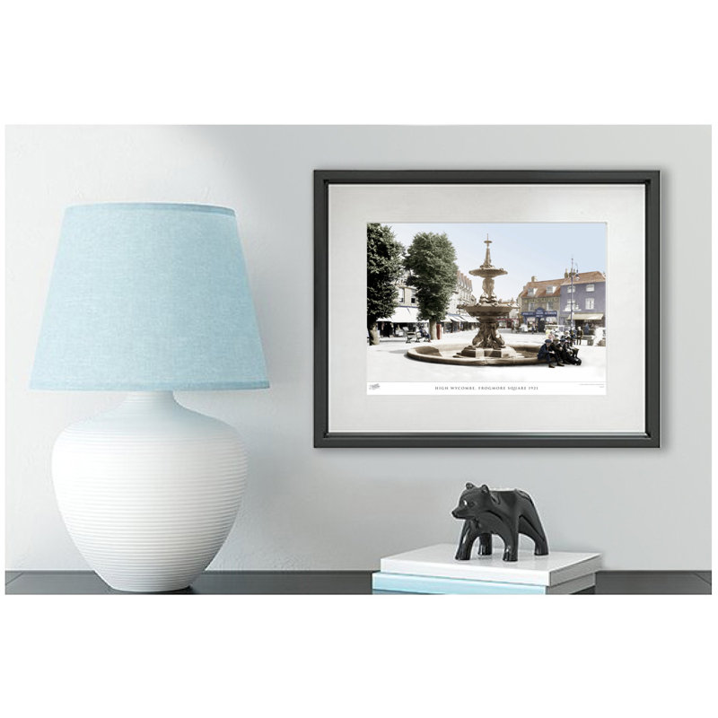 High Wycombe, Frogmore Square 1921 by Francis Frith - Single Picture Frame Print, 28cm H x 36cm W x 2.3cm D