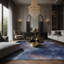 Tapis gris soyeux et moelleux-2094676418