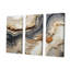 Gris et orange Minimalisme pierre Geode - Ensemble de décoration murale pierre géode-111758598-112015566