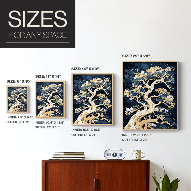 «LANDSCAPES Series», reproduction encadrée en bois massif, H 30 po x l 24 po