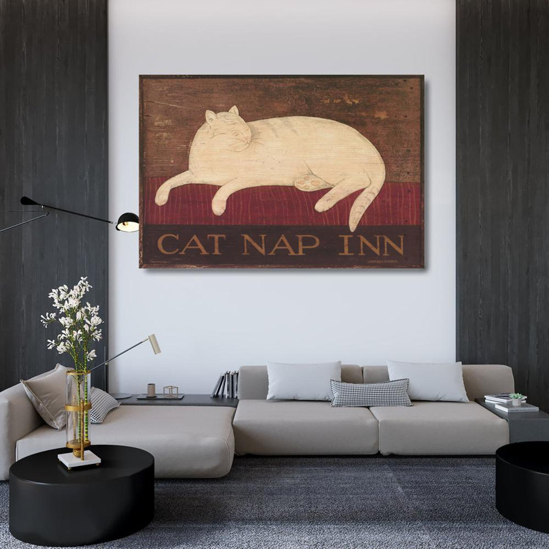 Cat Nap Inn, 33" H x 48" W