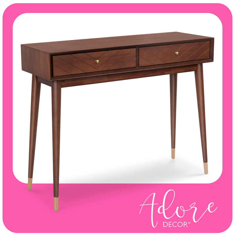 Console Adore Decor Sutton Mid-Century, brun noyer