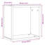  Wall Shelves Floating Rack Display Shelf Bookshelf Engineered Wood