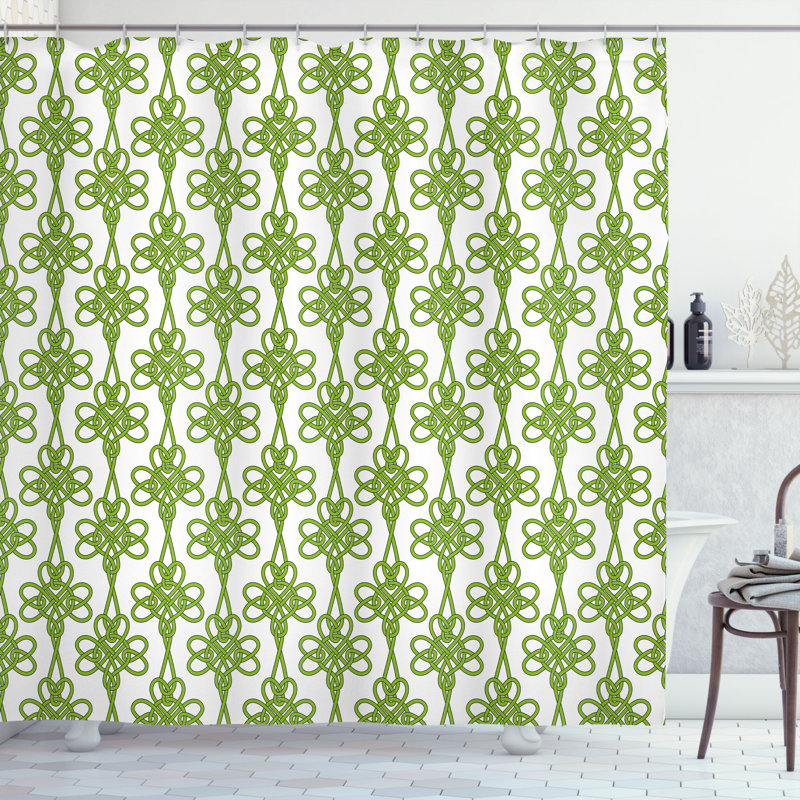 Shower Curtain Set + Hooks, 75" H x 69" W