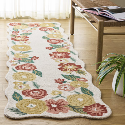 Jardin Hand Tufted Wool;Cotton Floral Indoor Rug