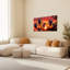 Ensemble de 1 tableau sur toile tendue « Magnolias au coucher du soleil »-883639906