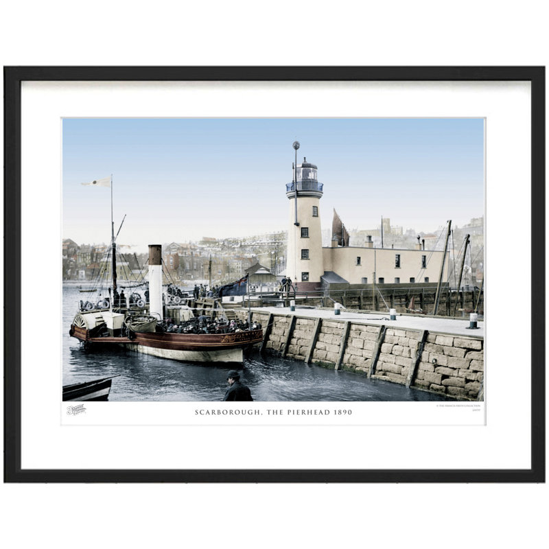 Scarborough, The Pierhead 1890 by Francis Frith - Single Picture Frame Print, 40cm H x 50cm W x 2.3cm D