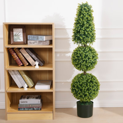 Artificial Two Ball One Tower Boxwood Topiary
