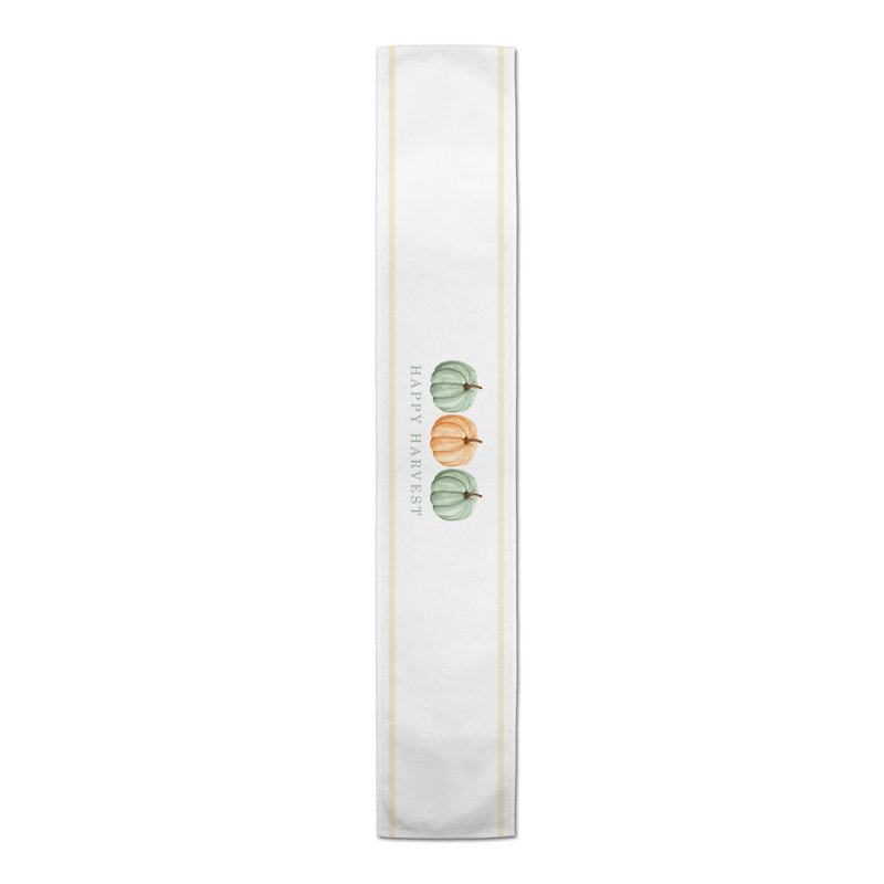 Durst Happy Harvest Pumpkins Table Runner, 72" L x 16" W