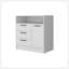 Commode 3 tiroirs avec armoire à porte Cresco