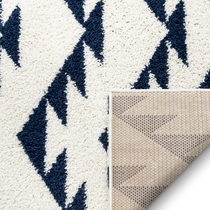 Madison Shag Moroccan Area Rug, Rectangle 160 x 220cm