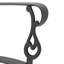 Mobilier de patio en fonte d'aluminium avec coussins - Finition noire 2 supports-815150733