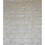 Handmade Linen and Silk Area Rug
