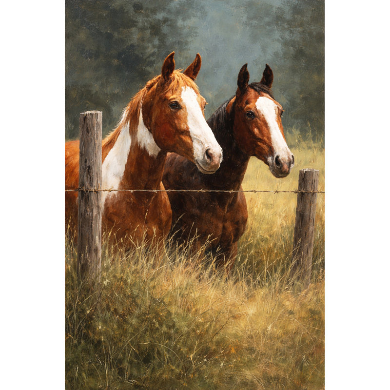 Art mural sur toile tendue avec clôture, L 16 po x H 24 po x P 1,5 po