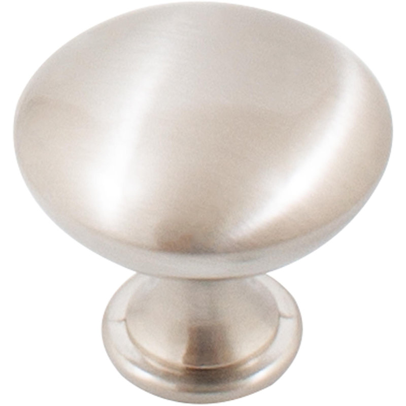1 13/10" Diameter Mushroom Knob, Satin Nickel