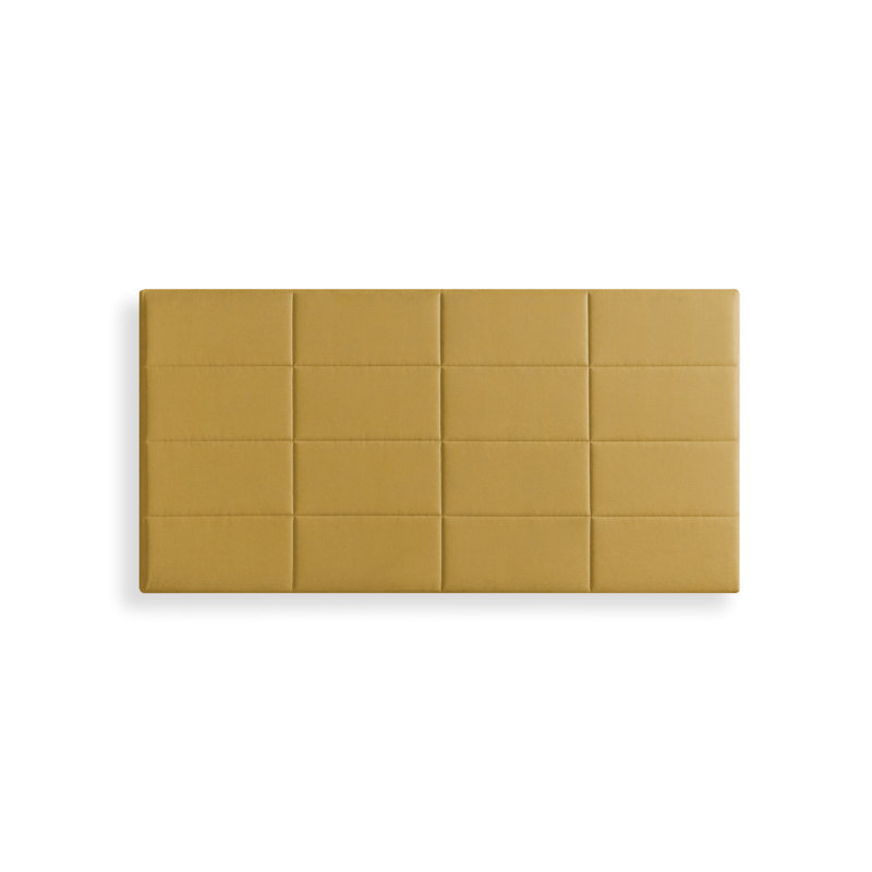 Raimunda Upholstered Headboard, Mustard, Double (4'6)