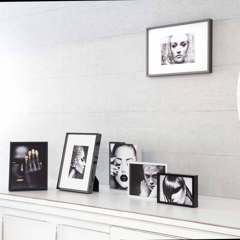nielsen Alpha Aluminium Picture Frame, Silver, 13cm W x 18cm H