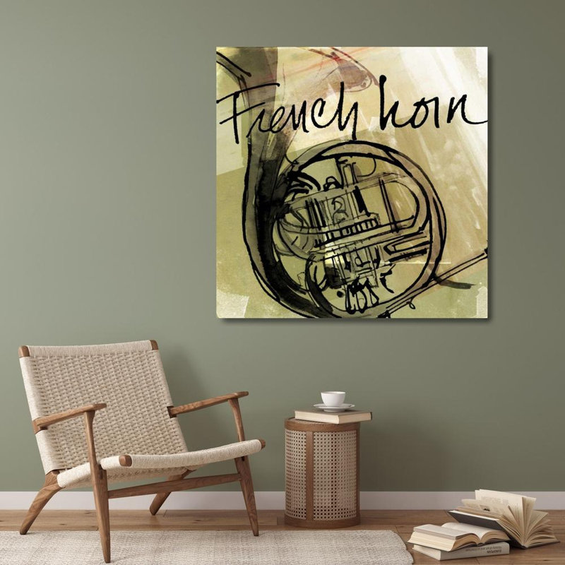 «Red Barrel Studio® Tavoletti, Anne», art sur toile tendue sous le titre: Cor français, H 28 po x l 28 po