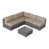 Coussin beige / structure grise est en rupture de stock