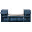 Banc de rangement rembourré en lin de 42 po de largeur-291879069