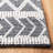 Ashdown Natura Hand Woven Wool Cotton Geometric Rug in Ivory/Black-1440890636
