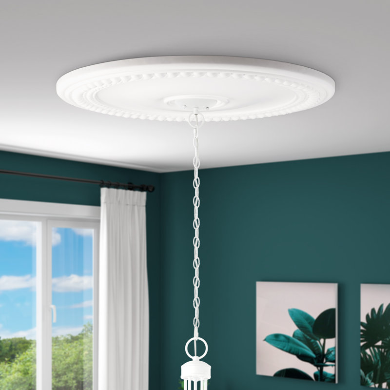 Médaillon Cavandale, H 2,5 po, Blanc